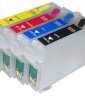 Komplet polnilnih kartuÅ¡ Fenix E-T0711+E-T0712+E-T0713+E-T0714 z ARC Äipom brez Ärnila  kartuše, tonerji, polnila, kartuša, toner, polnilo, kartusa