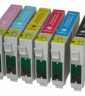 FENIX komplet kartuÅ¡ E-T0801, E-T0802, E-T0803, E-T0804, E-T0805, E-T0806 za Epson Stylus Photo R265, R285, R360, RX560, RX585, RX685, PX700W, PX800FW  kartuše, tonerji, polnila, kartuša, toner, polnilo, kartusa