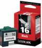 LEXMARK #16 Black 10N0016E št.16 - črna kartuša za tiskalnike Lexmark kapacitete 335 strani kartuše, tonerji, polnila, kartuša, toner, polnilo, kartusa