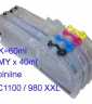 Komplet Fenix LC1100XXL / LC980XXL BK+C+M+Y nadomestne polnilne kartuše z 6x več izpisa kartuše, tonerji, polnila, kartuša, toner, polnilo, kartusa
