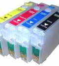 Komplet polnilnih kartuš Fenix E-T1001, E-T1002, E-T1003, E-T1004 z ARC čipom brez črnila  kartuše, tonerji, polnila, kartuša, toner, polnilo, kartusa