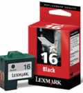 LEXMARK #16 Black 10N0016E št.16 - črna kartuša za tiskalnike Lexmark kapacitete 335 strani kartuše, tonerji, polnila, kartuša, toner, polnilo, kartusa