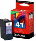 Lexmark #41 barvna kartuša 18Y0141E št.41 -return prog.- kapacitete 210 strani kartuše, tonerji, polnila, kartuša, toner, polnilo, kartusa
