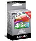 Lexmark #43XL barvna kartuša 18YX143E št.43XL kapacitete 500 strani kartuše, tonerji, polnila, kartuša, toner, polnilo, kartusa