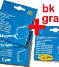 Komplet barvnih kartuš E-T0422 + E-T0423 + E-T0424 + gratis črna E-T0321 za tiskalnike Epson Stylus C82UX, CX5200, CX5400 - komplet kartuš FENIX E-T0422 + E-T0423 + E-T0424 + gratis črna E-T0321 kartuše, tonerji, polnila, kartuša, toner, polnilo, kartusa