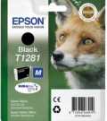 T1281 črno Epson črnilo za tiskalnike Epson Stylus S22, SX125, SX130, SX420W, SX425W Epson Stylus Office BX305F, BX305FW, BX320FW, kapaciteta 5,9ml 185 strani A4 pri 5% pokritosti kartuše, tonerji, polnila, kartuša, toner, polnilo, kartusa