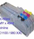 Komplet Fenix LC1100XXL / LC980XXL BK+C+M+Y nadomestne polnilne kartuše z 6x več izpisa kartuše, tonerji, polnila, kartuša, toner, polnilo, kartusa