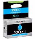 Lexmark #100XL Cyan Vizix Return Program modra št.100XL C kartuša 14N1069E št.100XL C za cca 600 strani A4 pri 5% pokritosti  kartuše, tonerji, polnila, kartuša, toner, polnilo, kartusa