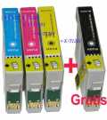 Komplet Fenix E-T1281-T1284 nadomešča kartuše Epson T1285 ( komplet sestoji iz E-T1281, E-T1282, E-T1283, E-T1284 ) - Kapaciteta 15ml črna in po 13ml vsaka barvna za Epson Stylus S22, SX125, SX420 kartuše, tonerji, polnila, kartuša, toner, polnilo, kartusa